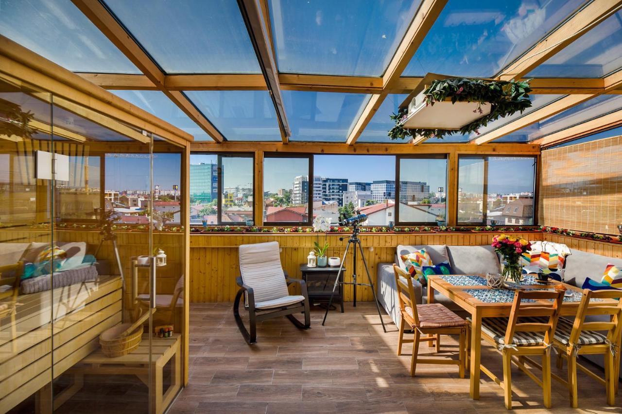 Bucharest Penthouse With Sauna And Terrace Exterior photo